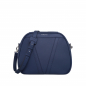 Preview: Medium sized Shoulder Bag made of nappa leather dark blue